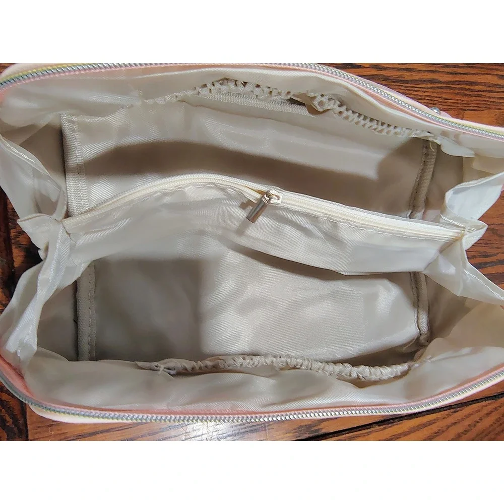 Pink Toiletry Bag Makeup Cosmetic Case Travel Organizer with Handle